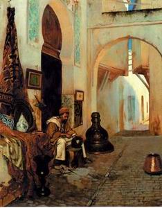 Arab or Arabic people and life. Orientalism oil paintings 199
